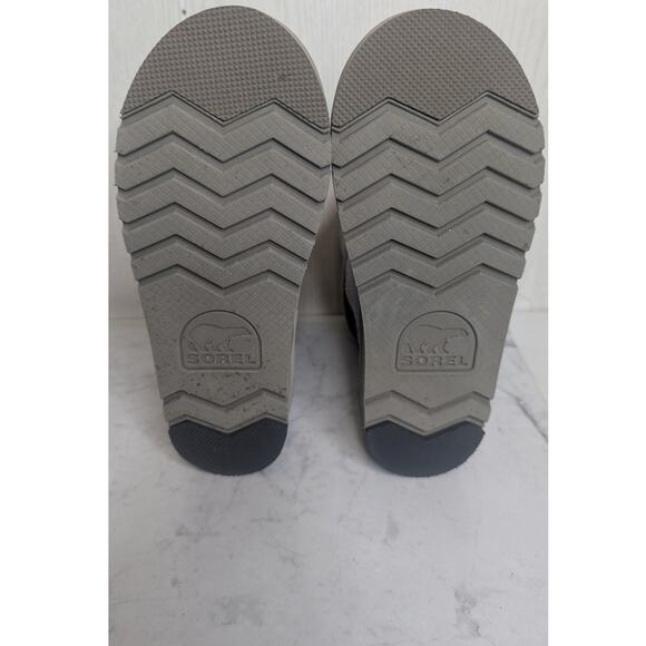 Sorel Newbie suade leather winter snow boots warm two tone gray sz 6.5 womens - Picture 4 of 10